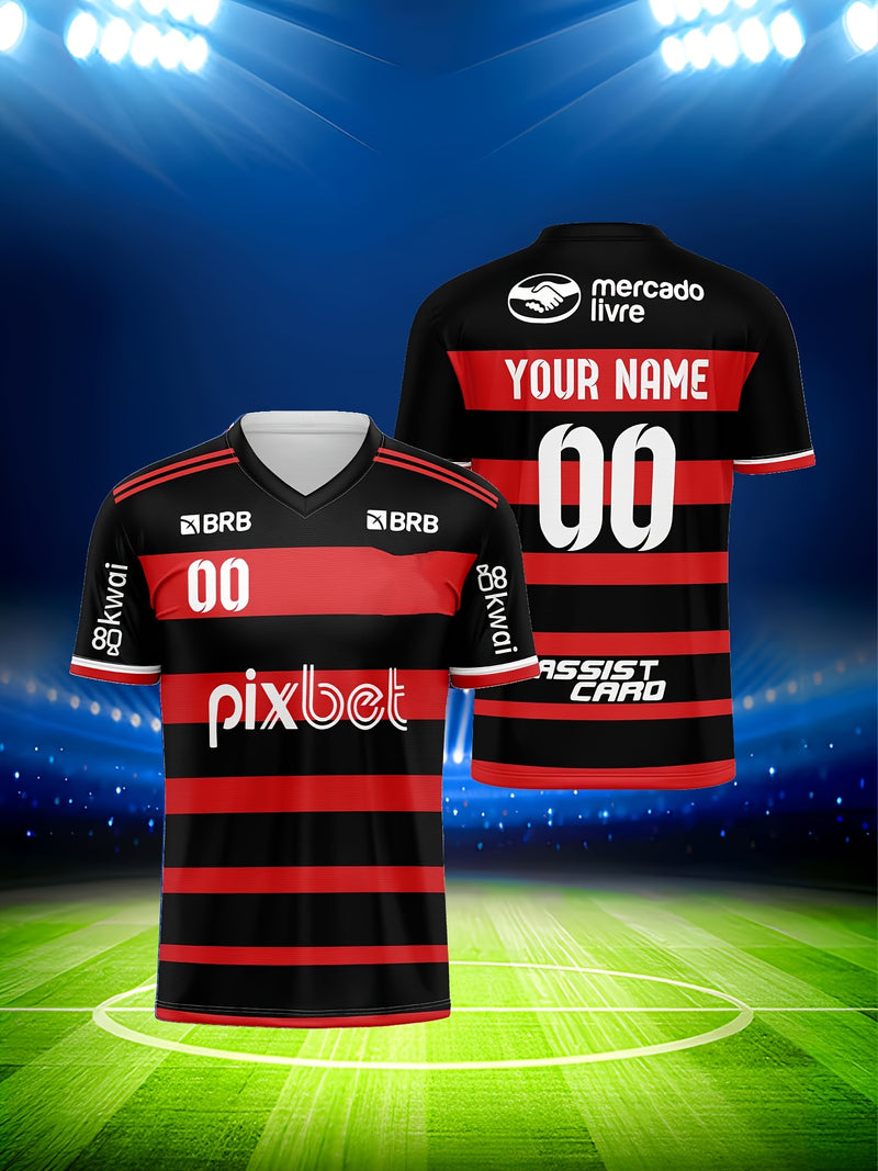 Camiseta flamengo personalizada 2025