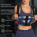 Colete modelador feminino para sauna, camiseta regata modeladora térmica para suor, colete modelador de cintura, espartilho para academia, fitness, treino, camisa de compressão