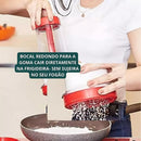 ➡️ Peneira para Tapioca, Farinha e Açúcar – Utensílio de Cozinha em Aço Inox e Plástico Reforçado, Fino e Multifuncional – Ideal para Confeitaria e Café