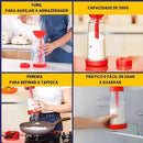 ➡️ Peneira para Tapioca, Farinha e Açúcar – Utensílio de Cozinha em Aço Inox e Plástico Reforçado, Fino e Multifuncional – Ideal para Confeitaria e Café