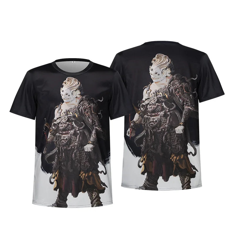 Camiseta personalizada Black Myth Wukong para homens e mulheres
