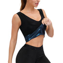 Colete modelador feminino para sauna, camiseta regata modeladora térmica para suor, colete modelador de cintura, espartilho para academia, fitness, treino, camisa de compressão