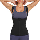 Colete modelador feminino para sauna, camiseta regata modeladora térmica para suor, colete modelador de cintura, espartilho para academia, fitness, treino, camisa de compressão