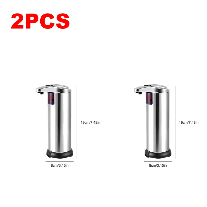 1/2 peças dispensador automático de sabonete sem toque mãos livres dispensador automático de sabonete líquido inteligente recipiente acessórios de banheiro