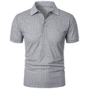 Camisa polo masculina de manga curta, elástica, para corrida, fitness, verão, com base de malha fina