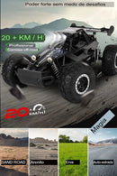 Carro RC Off-road de alta velocidade com luz LED Controle remoto Veículo de escalada Caminhões ao ar livre Carro Presentes Brinquedos para crianças