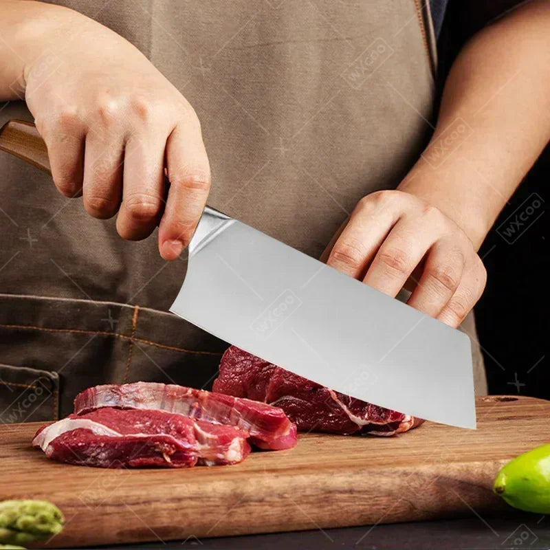 Facas de cozinha  profissionais, aço inoxidável, filé de peixe, fatiador de carne, faca de chef, utensílios de cozinha