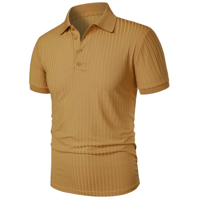 Camisa polo masculina de manga curta, elástica, para corrida, fitness, verão, com base de malha fina