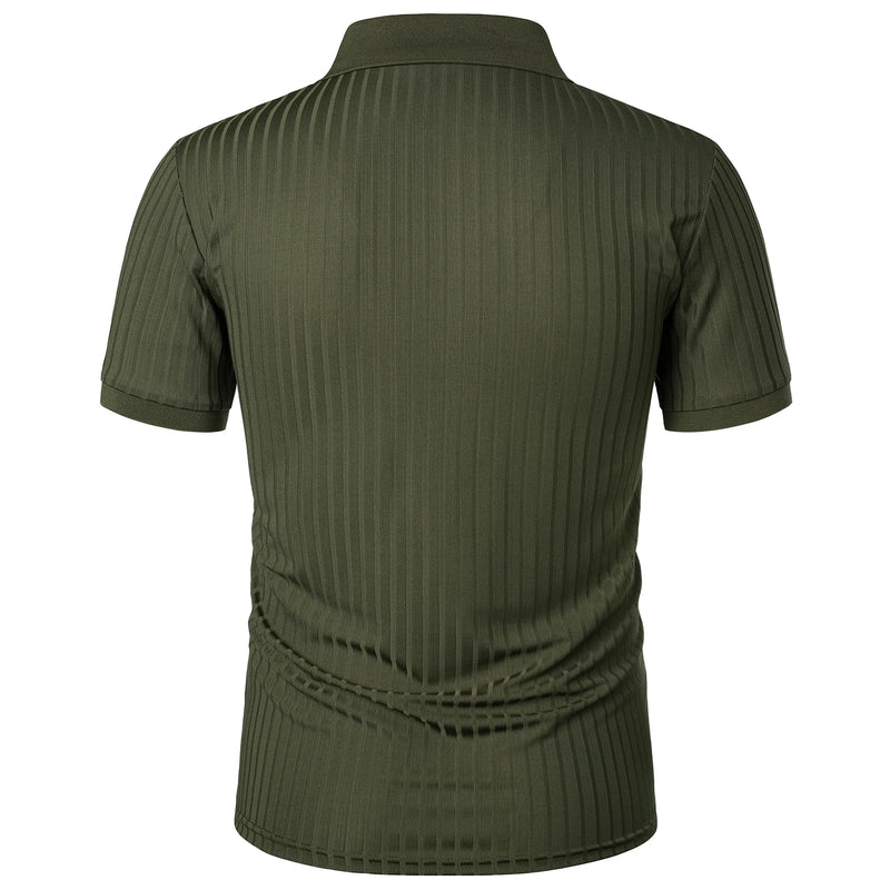 Camisa polo masculina de manga curta, elástica, para corrida, fitness, verão, com base de malha fina