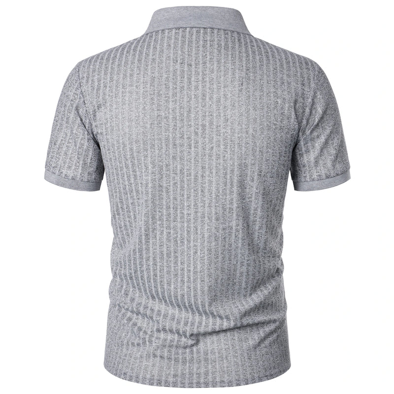 Camisa polo masculina de manga curta, elástica, para corrida, fitness, verão, com base de malha fina