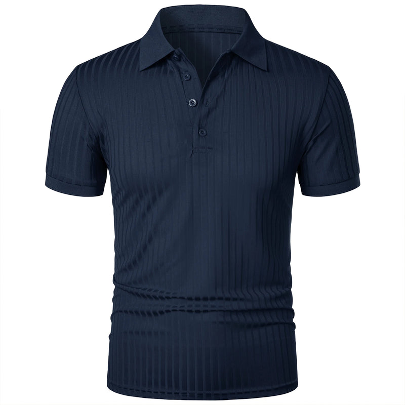 Camisa polo masculina de manga curta, elástica, para corrida, fitness, verão, com base de malha fina