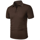 Camisa polo masculina de manga curta, elástica, para corrida, fitness, verão, com base de malha fina