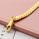 Pulseiras de corrente clássicas de 6 mm em prata esterlina 925, ouro 18K, colar para mulheres e homens, conjuntos de joias para festa e casamento, presentes