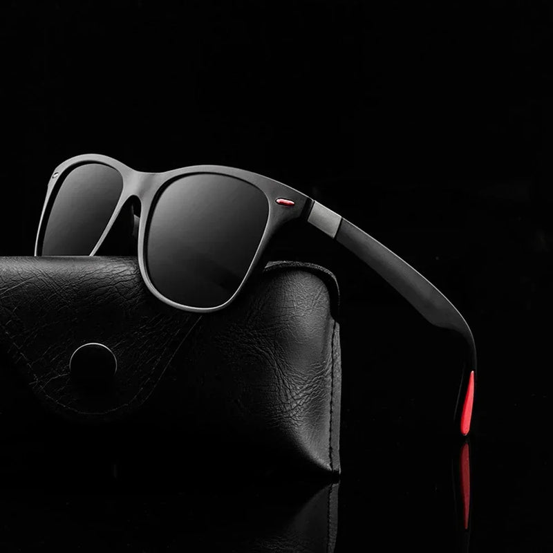 Óculos de sol polarizados quadrados femininos 2025, novos, da moda, com proteção UV400, masculinos, clássicos, retrô, design de marca, óculos de sol para dirigir