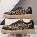 ➡️ Tênis Feminino para Caminhada ao Ar Livre – Estilo Skate – Em Couro PU, Com Cadarço, Respirável – Ideal para Corrida Leve e Uso Casual