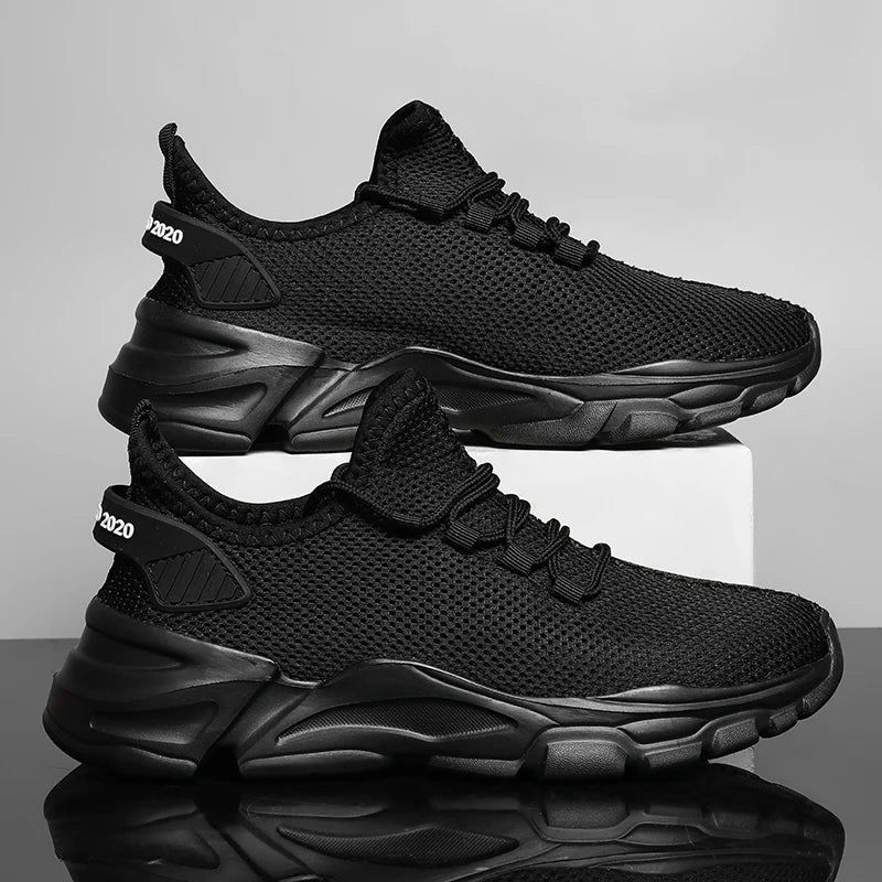 Tênis masculinos 2025, ideais para corrida leve, caminhada ou uso casual, com foco em respirabilidade, leveza, sola antiderrapante e muito conforto: