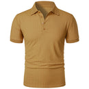 Camisa polo masculina de manga curta, elástica, para corrida, fitness, verão, com base de malha fina