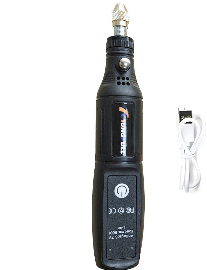 Mini furadeira elétrica sem fio USB Mini furadeira portátil Ferramenta rotativa Caneta de gravação para marcenaria Ferramentas Dremel para joias Metal Vidro