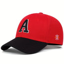 Boné de beisebol unissex com letra A e bordado