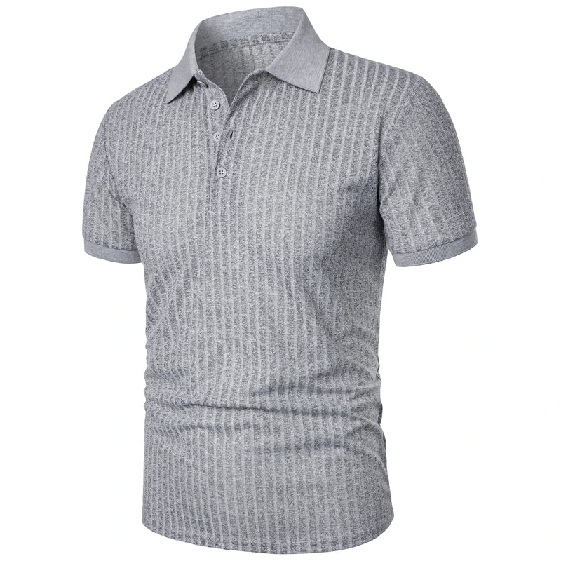 Camisa polo masculina de manga curta, elástica, para corrida, fitness, verão, com base de malha fina