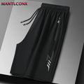 Summer Men's Sport Shorts Cool Sportswear Running Shorts Casual Bottoms Gym Fitness Training Jogging Short Pants Men Black Gray