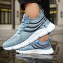 Tênis masculinos com sola grossa, respiráveis e confortáveis, ideais para uso casual, corrida leve ou verão – incluindo tamanhos grandes: