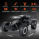 Carro RC Off-road de alta velocidade com luz LED Controle remoto Veículo de escalada Caminhões ao ar livre Carro Presentes Brinquedos para crianças