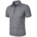 Camisa polo masculina de manga curta, elástica, para corrida, fitness, verão, com base de malha fina