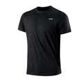 Camiseta masculina de manga curta, secagem rápida, para academia, corrida, com absorção de umidade, gola redonda, para treino, exercício, academia, camiseta esportiva leve