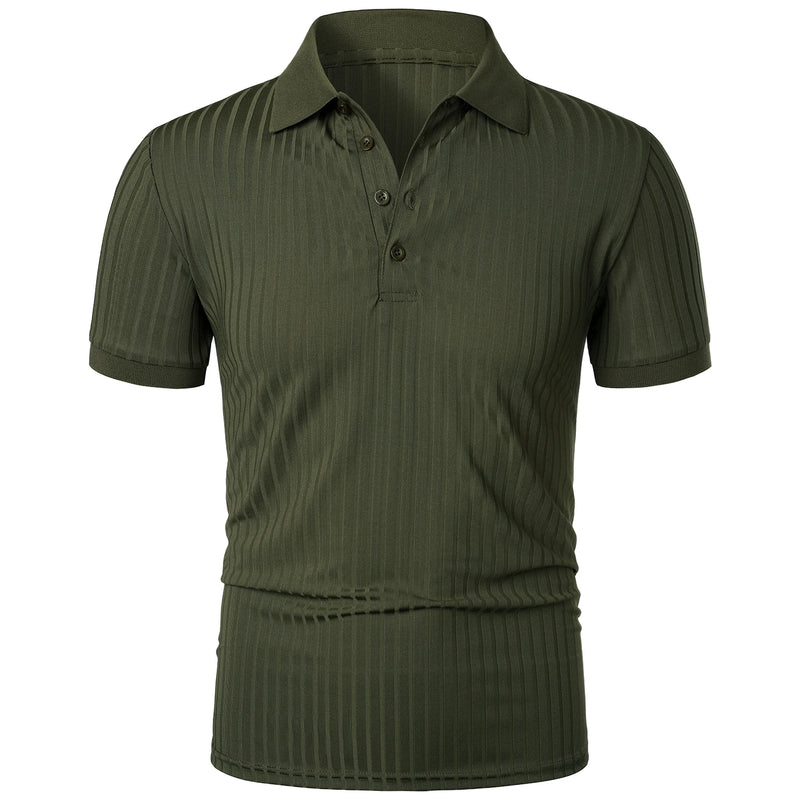 Camisa polo masculina de manga curta, elástica, para corrida, fitness, verão, com base de malha fina