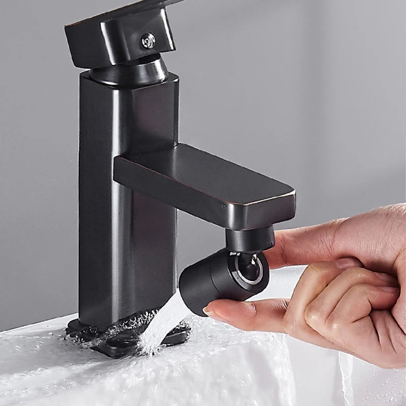 Torneira Universal 360° para Cozinha – Arejador Anti-respingo para Torneira de Banheiro – Bico Giratório com 2 Modos – Borbulhador para Pia de Cozinha