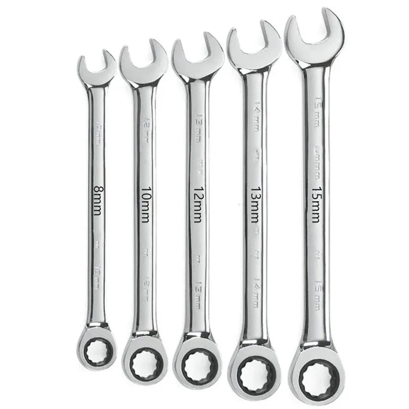 Chaves métricas de catraca, chaves de torque universais para reparo de automóveis, ferramentas manuais