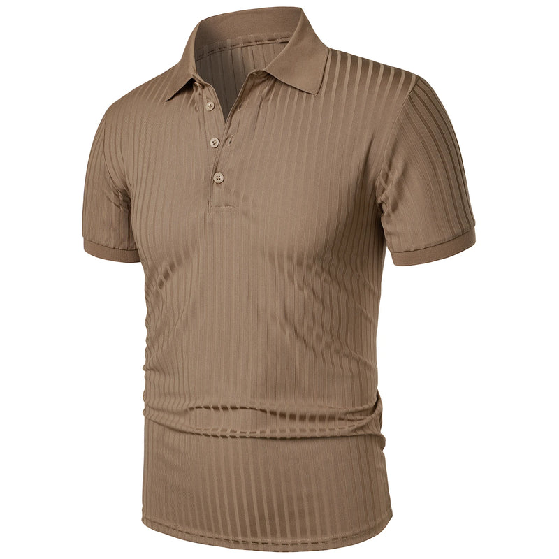 Camisa polo masculina de manga curta, elástica, para corrida, fitness, verão, com base de malha fina