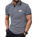Camisa polo masculina 100% poliéster, secagem rápida, manga curta, moda verão,