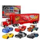 Disney Pixar Car 3 Relâmpago Mcqueen Tio Caminhão Jackson Storm 1:55 Diecast Pvc Modelo de Carro Terno Brinquedos Crianças Menino Festival Presente para Crianças