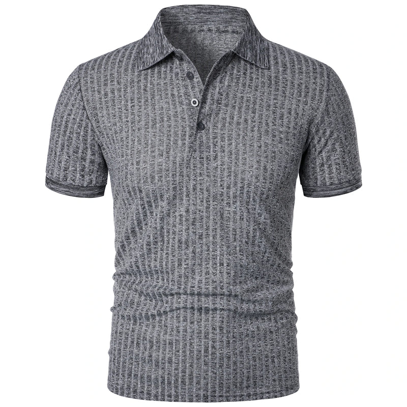 Camisa polo masculina de manga curta, elástica, para corrida, fitness, verão, com base de malha fina
