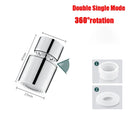 Torneira Universal 360° para Cozinha – Arejador Anti-respingo para Torneira de Banheiro – Bico Giratório com 2 Modos – Borbulhador para Pia de Cozinha