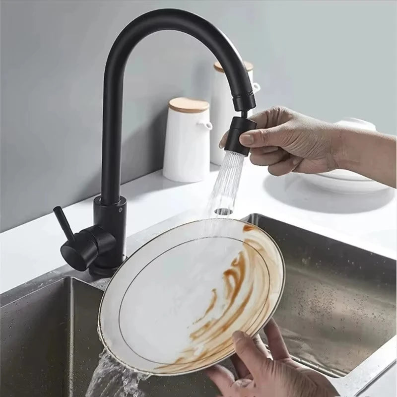 Torneira Universal 360° para Cozinha – Arejador Anti-respingo para Torneira de Banheiro – Bico Giratório com 2 Modos – Borbulhador para Pia de Cozinha