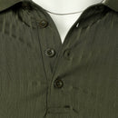 Camisa polo masculina de manga curta, elástica, para corrida, fitness, verão, com base de malha fina