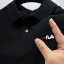 Camisa polo masculina bordada com lapela  nova camisa polo de verão 2025, manga curta, casual, promoção imperdível