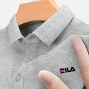 Camisa polo masculina bordada com lapela  nova camisa polo de verão 2025, manga curta, casual, promoção imperdível